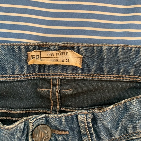 Free People BOHO Skinny Jeans with zipper detail - Picture 5 of 13